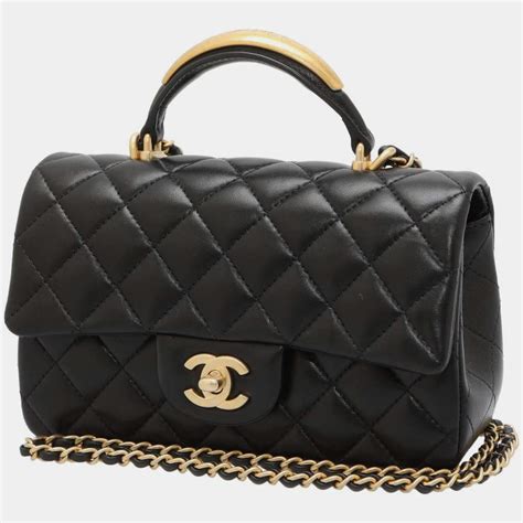 chanel handle bag|chanel mini flap bag with top handle.